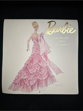 2013 Barbie Collectible Calendar Robert Best Fashion Model Art Great Condition